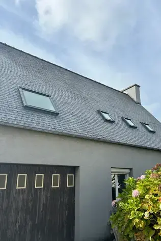 démoussage toiture Plouescat-5