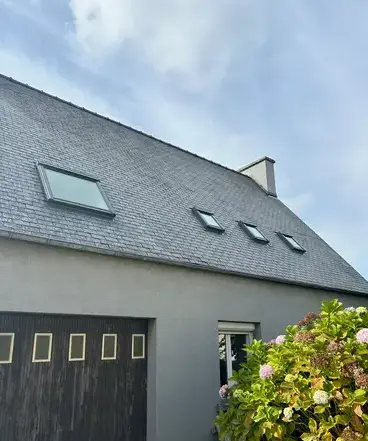 démoussage toiture Plougoulm-4