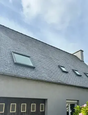 démoussage toiture Santec-2