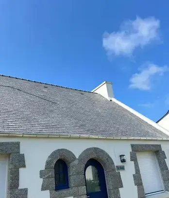 pose gouttières zinc Cléder-4