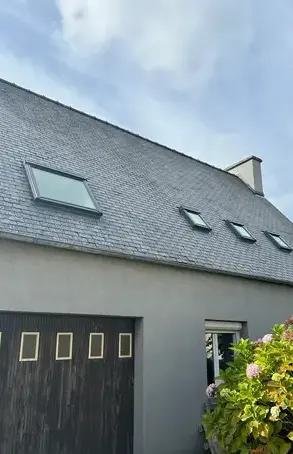 pose gouttières zinc Plouénan-1