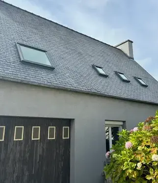 pose gouttières zinc Plouvorn-1