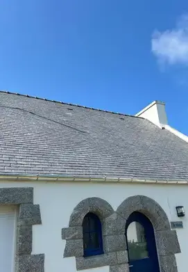 pose gouttières zinc Santec-1