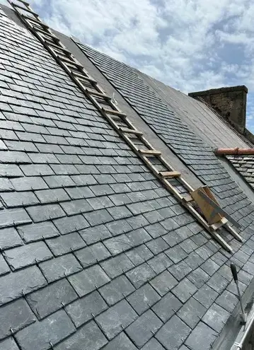 pose gouttières zinc Santec-4