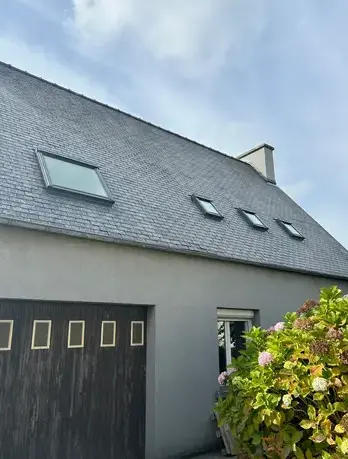 réparation gouttières zinc Santec-5